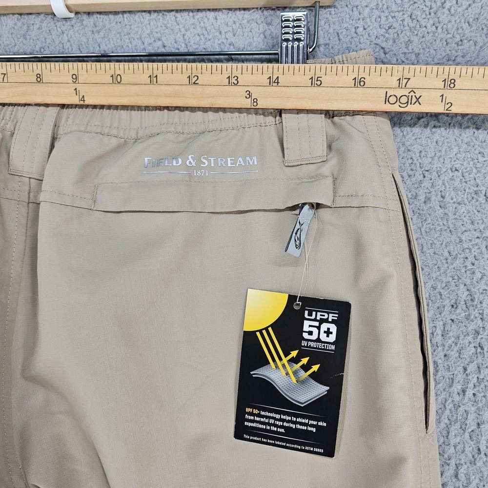 Field & Stream Harbor Fishing Pants Mens Medium Khaki SmartWick UPF 50+ - Picture 7 of 13